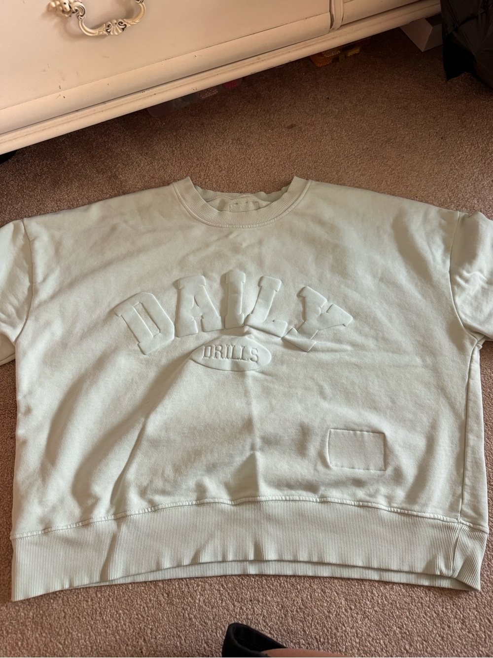Daily Drills Crop sleeve crew